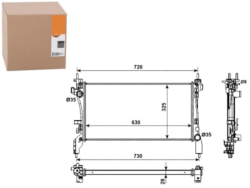 NRF53982/RS4 - Nrf радіатор двигуна 1330v0 51790709 122091
