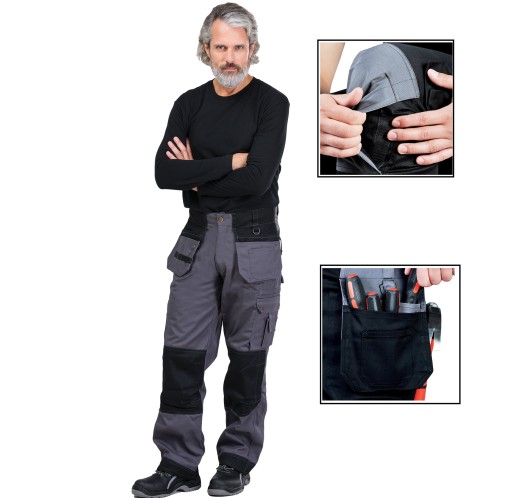 РОБОЧІ ШТАНИ ЧОЛОВІЧІ КИШЕНІ НАКОЛІННИКИ 102