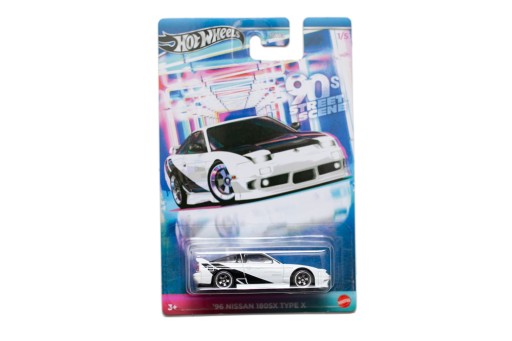 180SX　ミニカー Samochodzik '96 NISSAN 180SX Type X HOT WHEELS 90s Street Scene