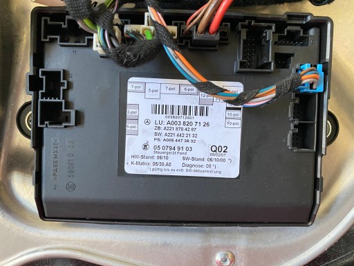 Модуль двері задній правий MERCEDES W221 A0038207126