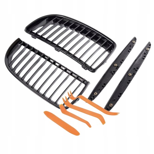 A1948 - bmw 3 e90 e91 нирки бампера чорний глянець tunning