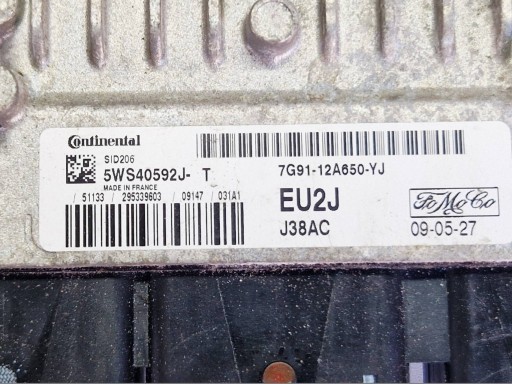 Centralina computer Motore Ford Mondeo MK IV MK4 1.8 TDCI 7G9112A650YJ