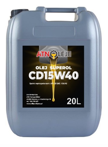 МАСЛО SUPEROL CD 15W40 20L 