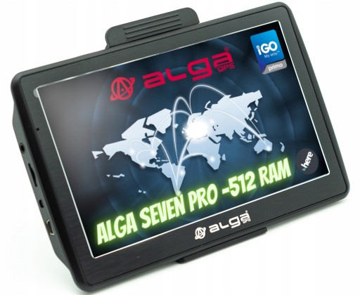 ALGA SEVEN PRO - 512 RAM, GPS-навігація, TIR, iGO ADR