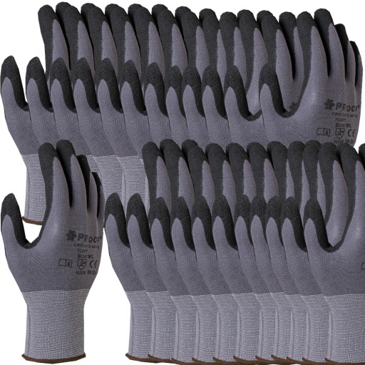 Робочі рукавички з нітриловим покриттям FLEXY 9-12par