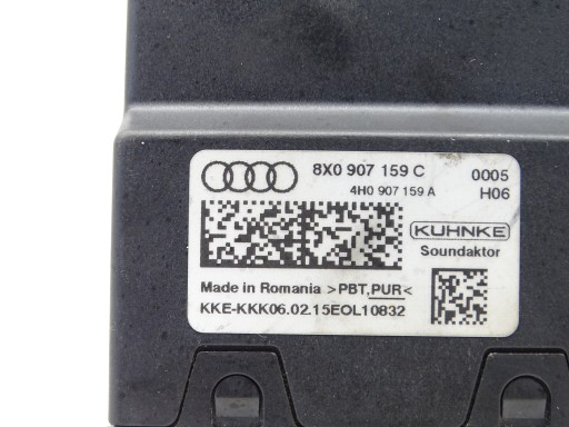 control unit module DZWIEKU of the engine AUDI A1 S1 8X0907159C