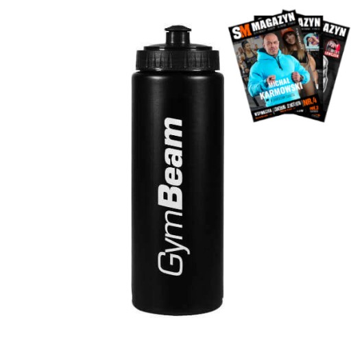 Пляшка для води GymBeam 750 мл чорна