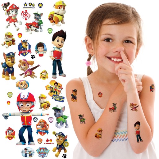 X35 ТАТУЮВАННЯ ДЛЯ ДІТЕЙ Щенячий патруль, що миється