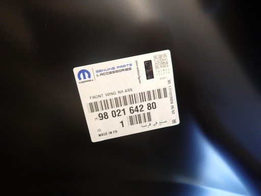 fender front front right PEUGEOT 308 II T9 2014- new original
