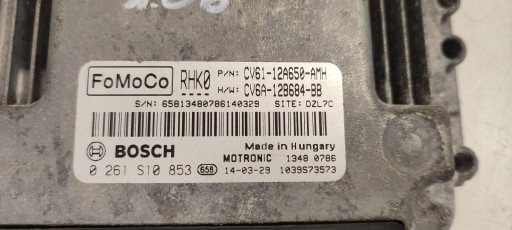 computer of the engine CV6112A650AMH Ford Focus MK3 1,0 Ecoboost