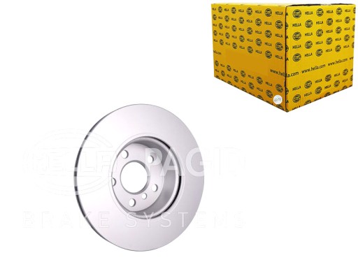 8DD 355 - ТОРМОЗНЫЕ ДИСКИ 2 ШТ. ОКРАШЕННАЯ ПЕРЕДНЯЯ ЧАСТЬ BMW HELLA