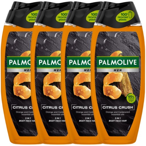 Palmolive Men Citrus Crush Sprchový gél 4x500ml