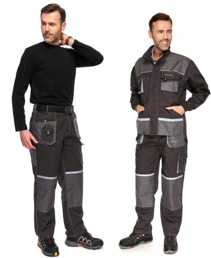 Робочий одяг сірий зі світловідбиваючими елементами 56