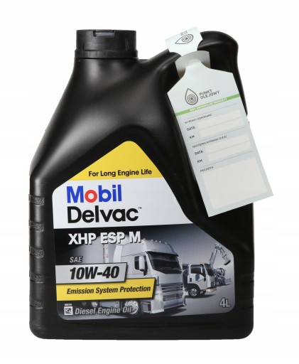 MOBIL DELVAC XHP ESP 10W40-4L