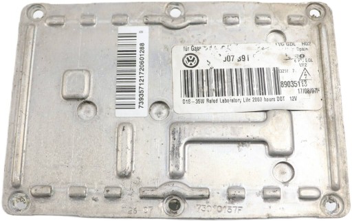 VW PASSAT B6 control unit XENON 3D0907391B 89035113