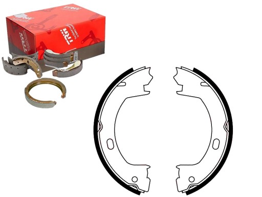 TRWGS8728/RS5 - ГАЛЬМІВНІ КОЛОДКИ ДЛ. CHRYSLER 300 M, DAYTONA