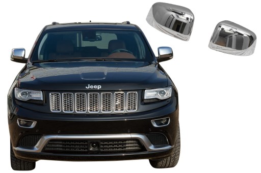JEEP GRAND CHEROKEE IV WK2 2010-2021 ХРОМОВАНІ НАКЛАДКИ ДЗЕРКАЛ