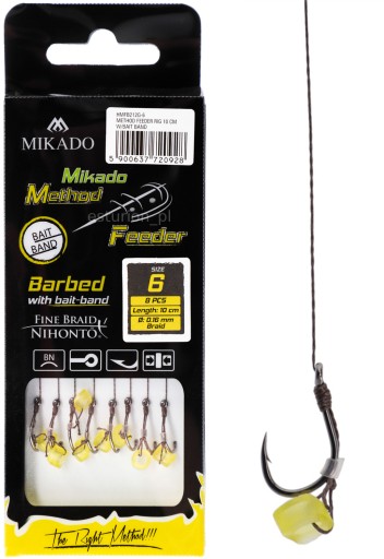 Флюорокарбоновий лідер Mikado Method Feeder Rigs Bait Band 10 см