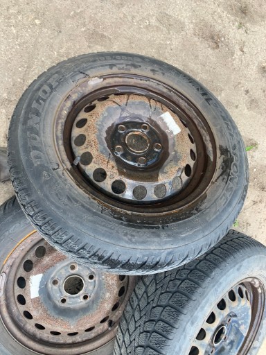 15 r15 wheels discs 5x112 VW AUDI SEAT SKODA 195/65r15 DUNLOP ZIMA