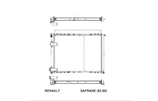 РАДІАТОР RENAULT SAFRANE 10.96- 7701035721 NEW