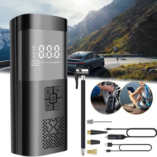 ЭЛЕКТРОВЕЛОСИПЕДНЫЙ НАСОС АВТОКОМПРЕССОР, НАДУВАНИЕ АВТОМОБИЛЬНЫХ ШИН