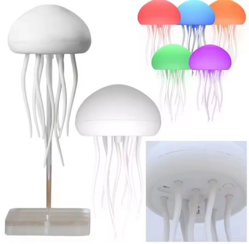 Lampka Led Meduza Nastrojowa Lampa Nocna Zmiana Kolorów Los 74