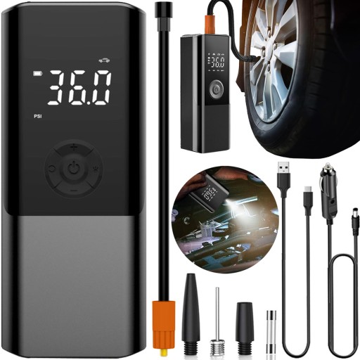 АКУМУЛЯТОРНИЙ ПОРТАТИВНИЙ ЕЛЕКТРОНАСОС ДЛЯ АВТОМОБІЛЬНОГО ВЕЛОСИПЕДА КОМПРЕСОР