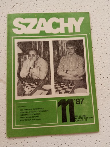 Miesięcznik Szachy nr 11 1987