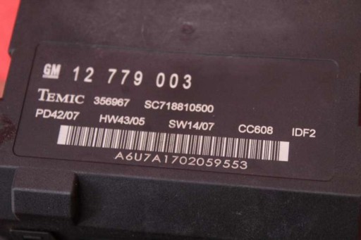 Module fusibles 12779003 SAAB 9-3 93 2 II 1.8 16V 122 KM 07-11