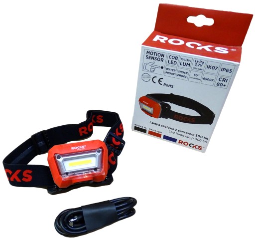 ROOKS OK-03.3000 НАЛОБНЫЙ ФОНАРЬ С ДАТЧИКОМ ДВИЖЕНИЯ