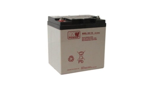 Батарея vrla agm 12v 28ah (термін служби 10-12 років) mwl 28-12 m5