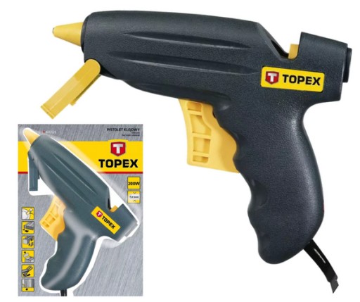 КЛЕЄВИЙ ПІСТОЛЕТ ДЛЯ ГАРЯЧОГО СКЛЕЮВАННЯ 200W 11MM TOPEX 42E521