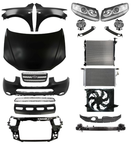 2548 - Hyundai Santa Fe 06-09 Ремень бампера Капот Крыло