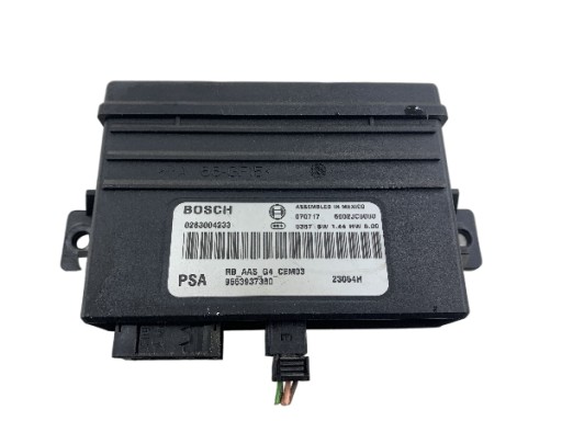 CITROEN C4 and PICASSO module control unit PDC 9663937380