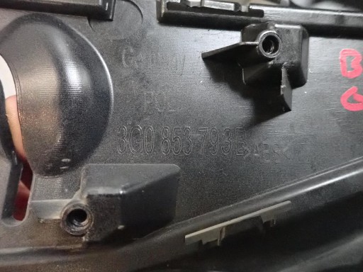 grid of a bumper left VW PASSAT B8 LIFT GTE 2019- 3G0853793B