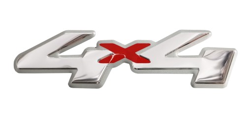 Автомобильная наклейка ALU эмблема 4x4 3D хром Avisa