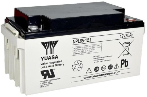 Аккумулятор agm аккумулятор yuasa np65-12i 12v 65ah для ups it буферный источник питания