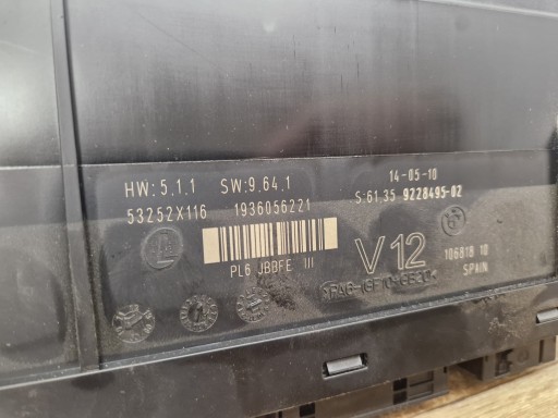 BMW F07 F10 F11 module control unit KOMFORTU 9228495