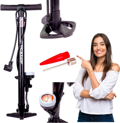 Насос для підлоги Dunlop PUMP + PEN чорний + ручка CGROT синя