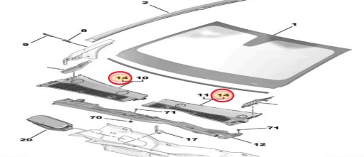 98207944XT - НОВЕ ПРАВЕ ВІКНО OPEL CORSA F 19-