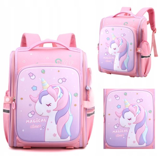 Багатокамерний шкільний рюкзак Lukoss Відтінки рожевого