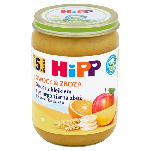 Каша HiPP БІО Каша Фруктова з кашею з цільного зерна 6х190г 190г