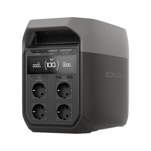 Мобильная электростанция ecoflow delta 3 | 1024 втч, 1800 вт, 230 в, ибп lifepo4