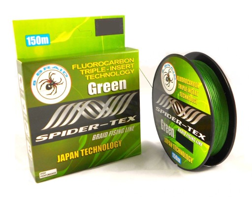 Тесьма Spider Tex Green 8X0.10мм 150м
