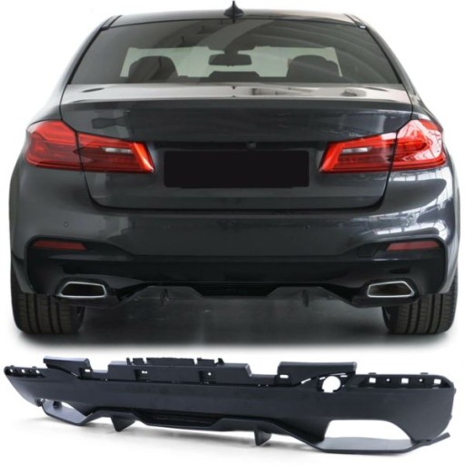 D1226257 - Диффузор задний BMW G30 G31 17-M-PERFORMANCE MATT