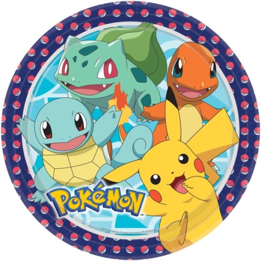 Тарілки Amscan Pokemon 23 см 8 шт.
