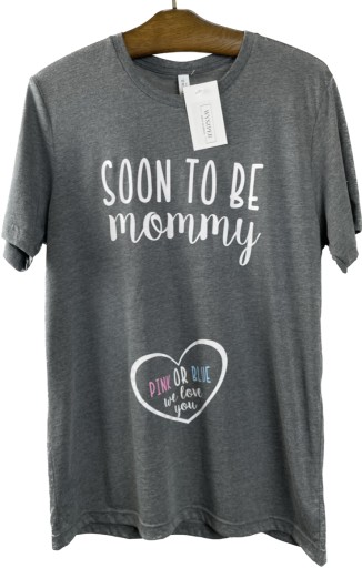 Tehotenské tričko soon to by mommy Bella+Canvas r.L