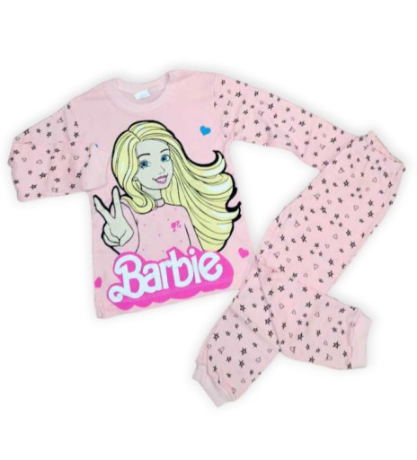 Piżamka Barbie różowa 116