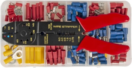 Набор кабельных наконечников и плоскогубцы - малый