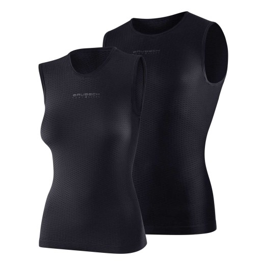 Футболка унісекс без рукавів Brubeck Base Layer, розмір M, чорна